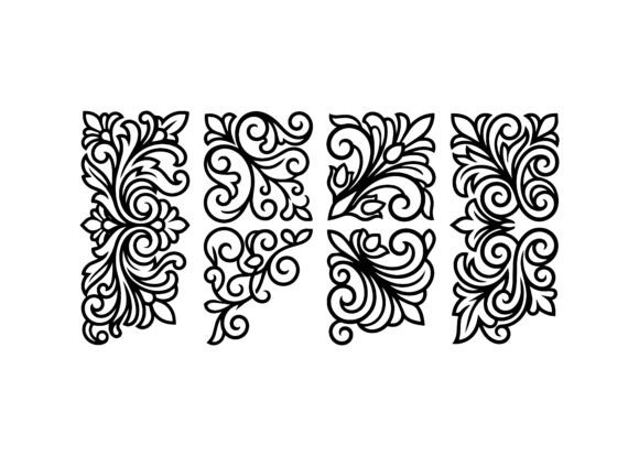 Decorative Corner Flourish SVG