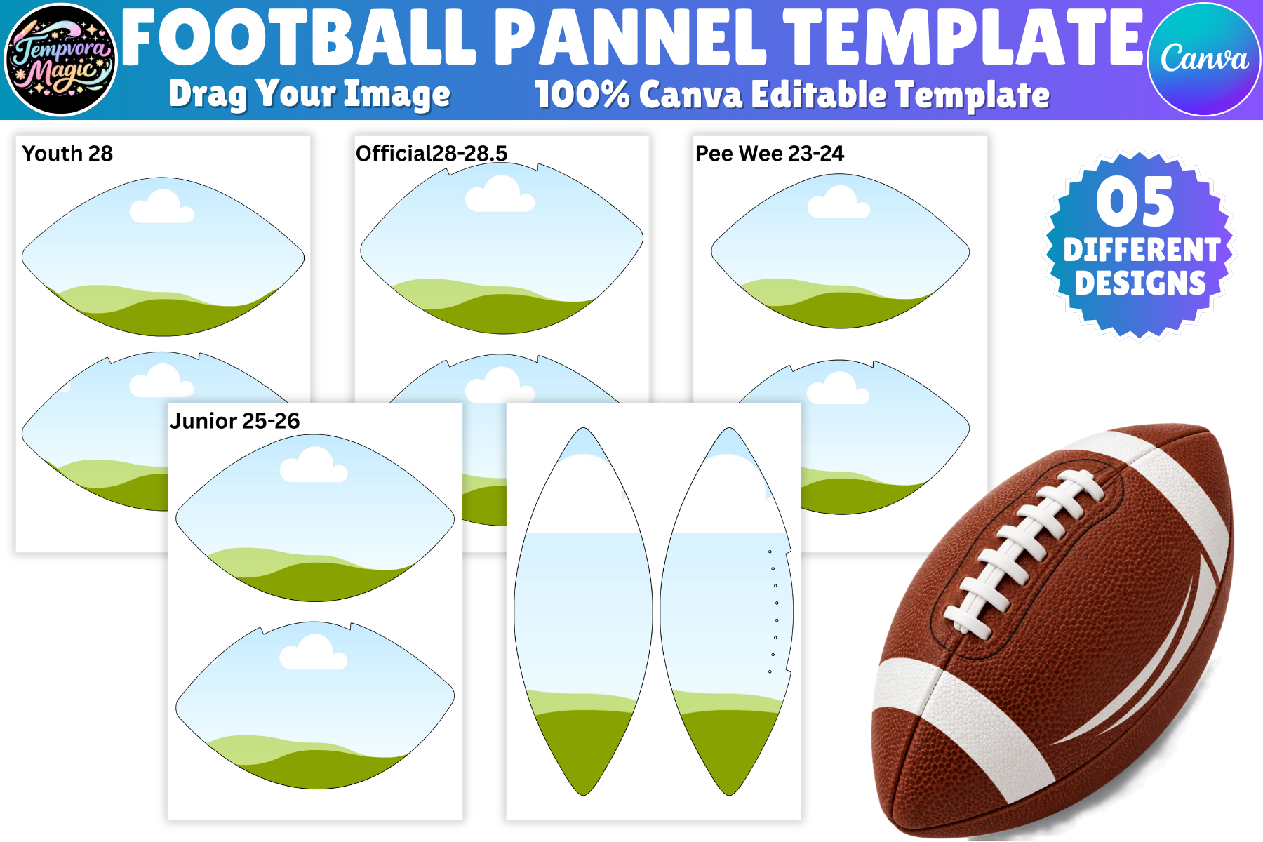 Football Panel Template Bundle