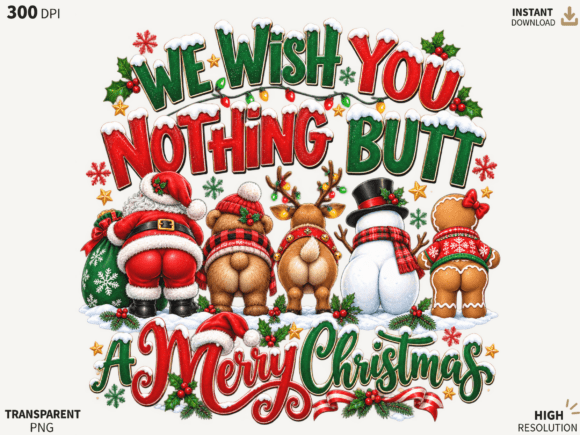 Funny Christmas Crew Funny Holiday PNG