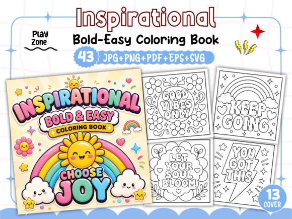 Inspirational Coloring Book for Kids
