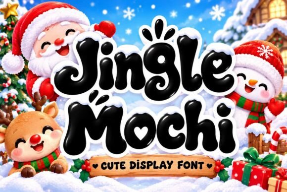 Jingle Mochi Display Font By yogaletter6