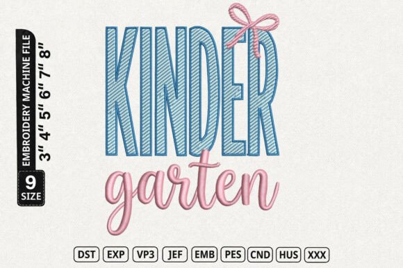 Kindergarten Teacher Embroidery