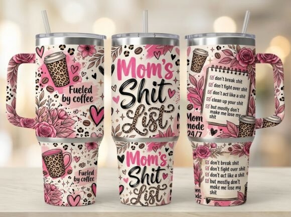 Messy Bun 20oz 40oz Tumbler Wrap PNG