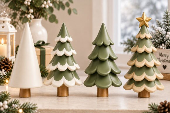 3D Printable Christmas Sleigh Planter STL - Festive Succulent & Herb Pot - Image 8
