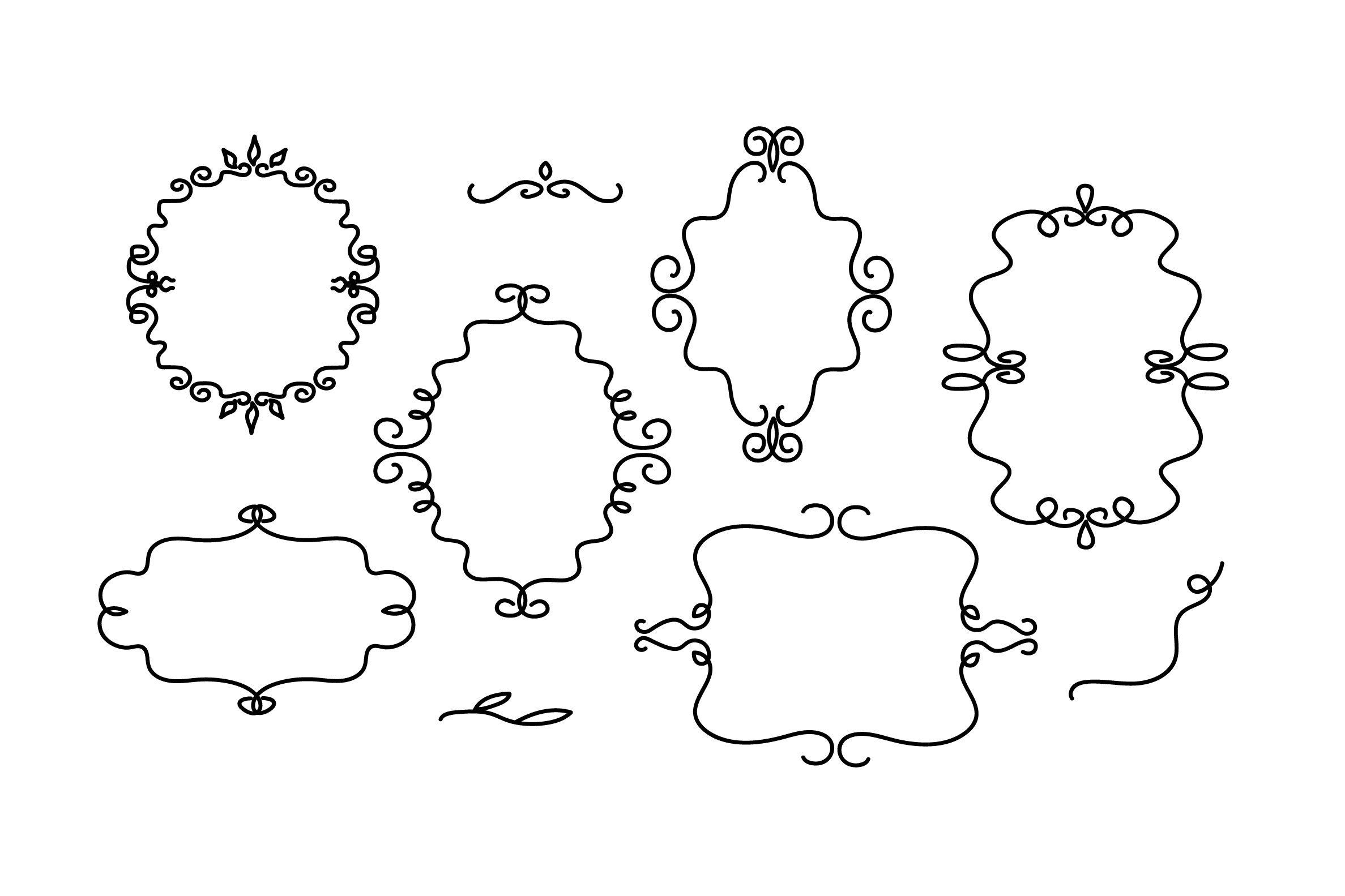Monogram Frames and Decorative Borders