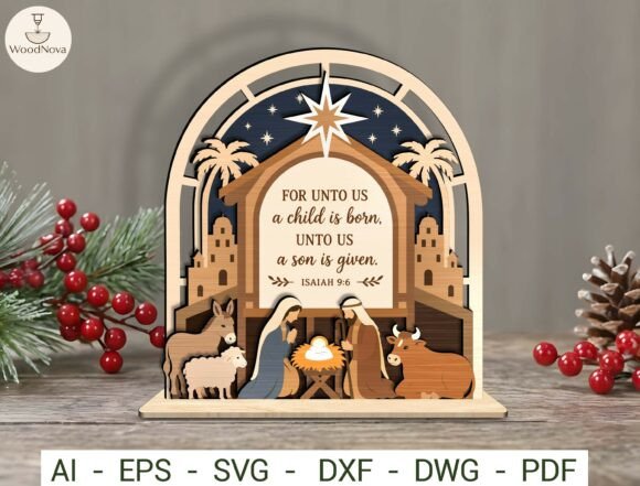 Nativity Christmas Sign