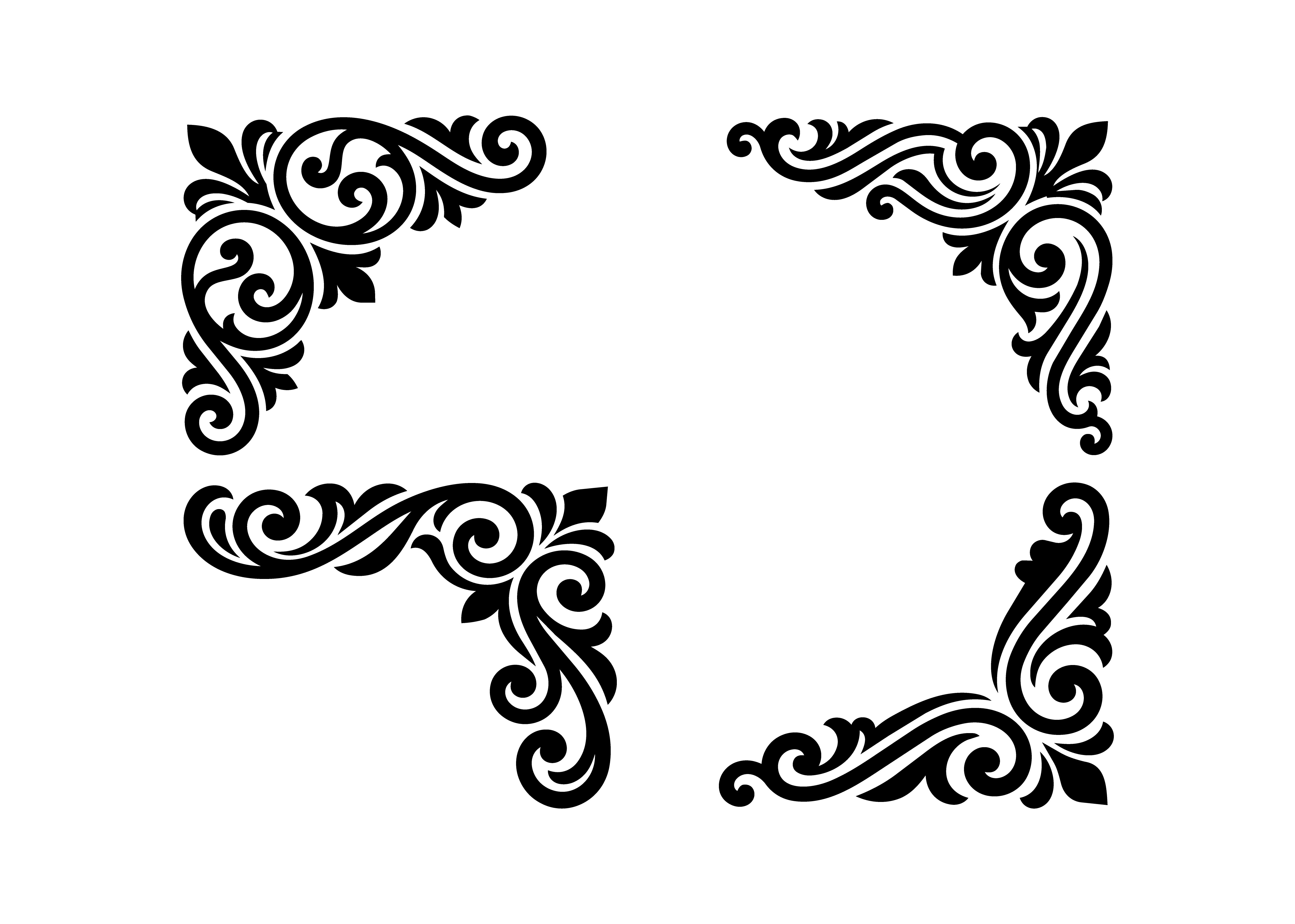 Ornate Corner Flourish SVG