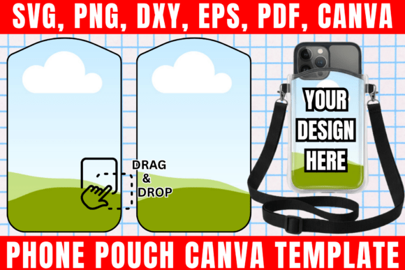 Phone Pouch Canva Template