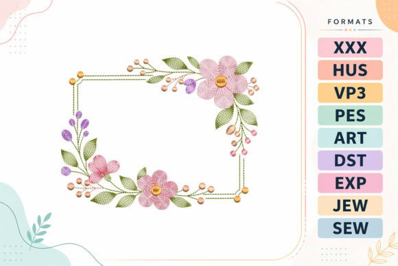 Pink Blossom Ripple Frame
