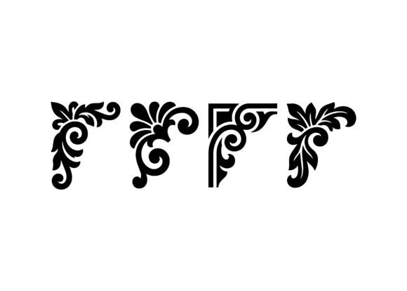 Refined Corner Flourish SVG