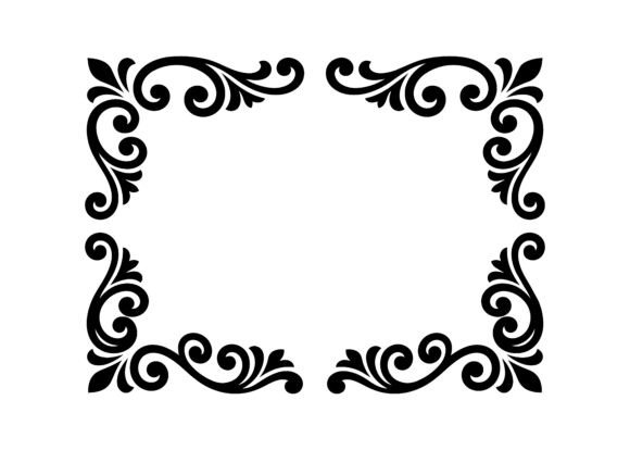Refined Corner Flourish SVG