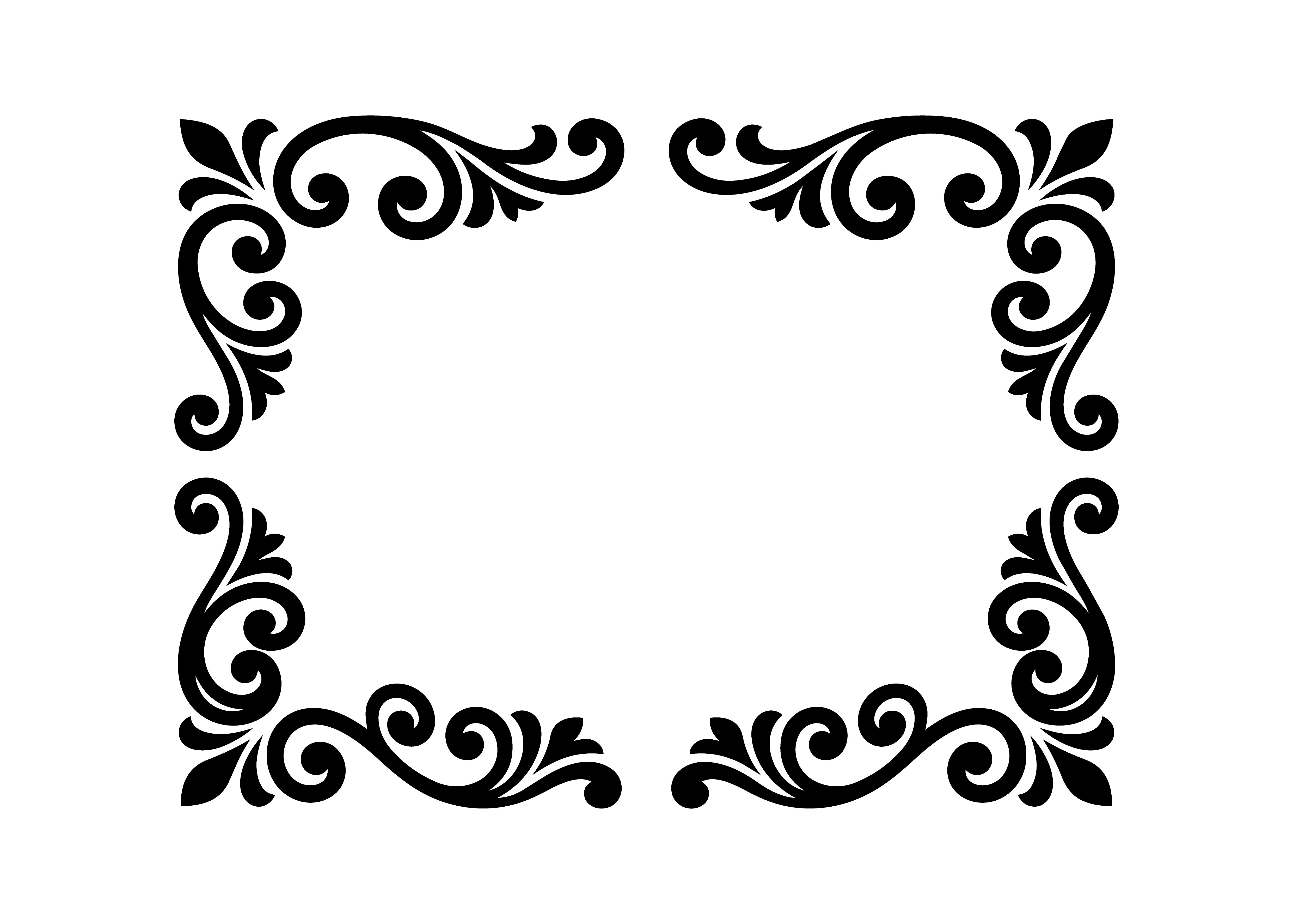Refined Corner Flourish SVG