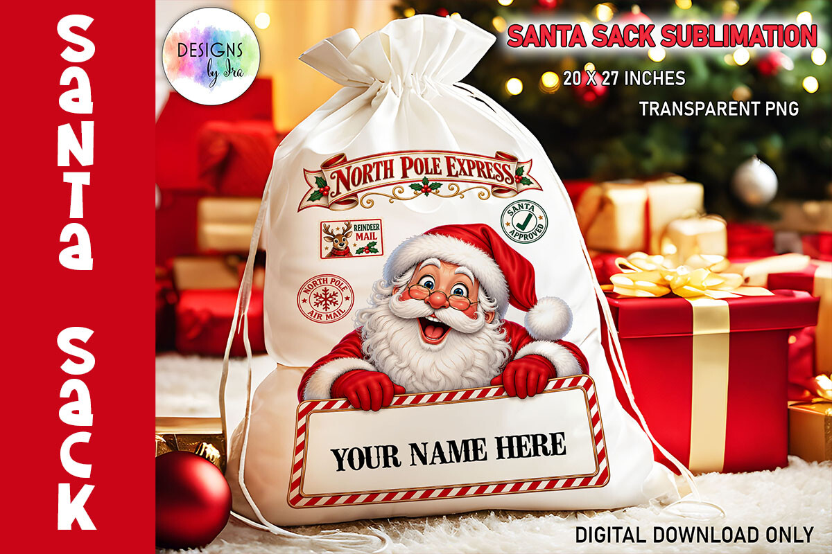 Santa Claus Sack Sublimation