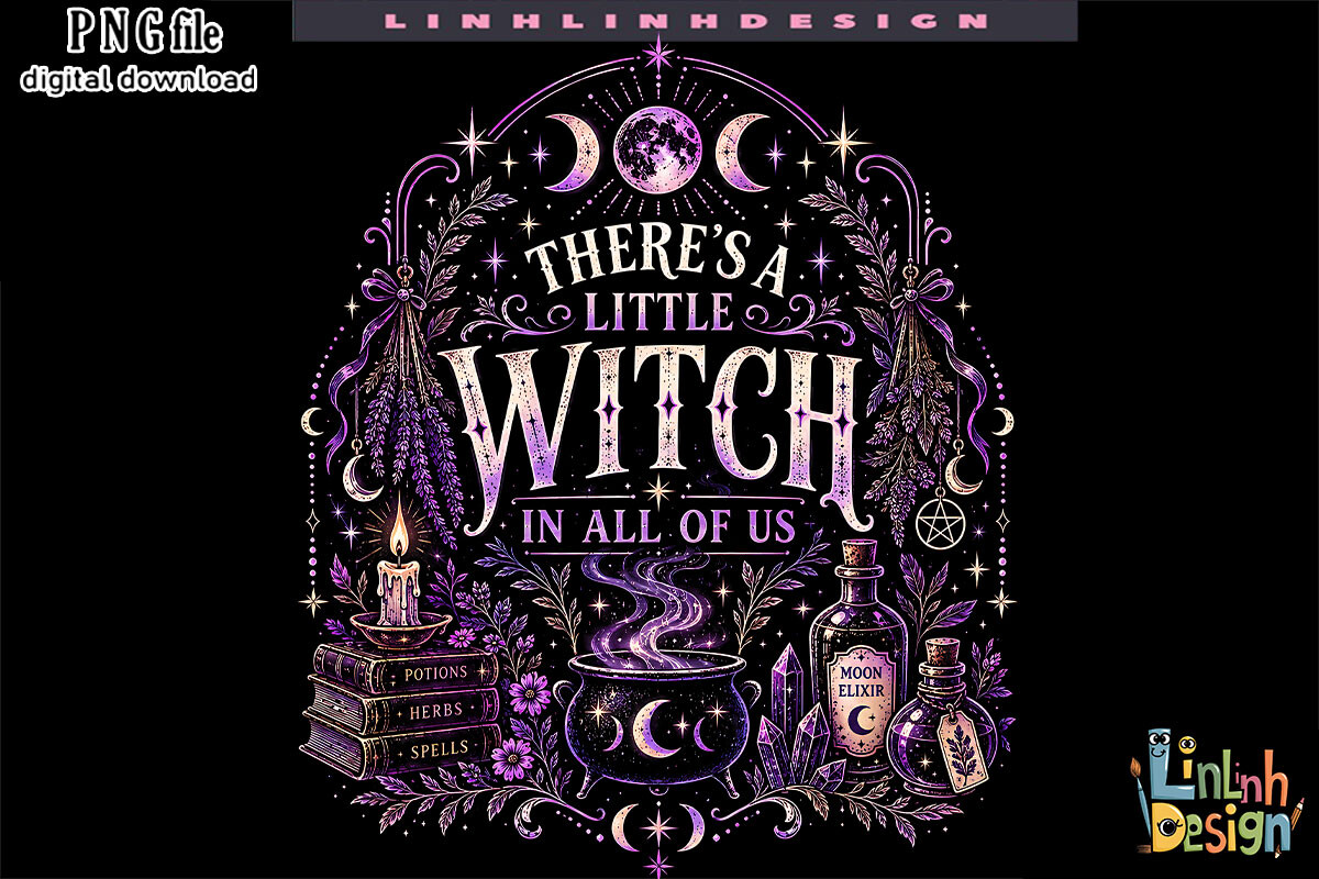 There's a Little Witch Sublimation
