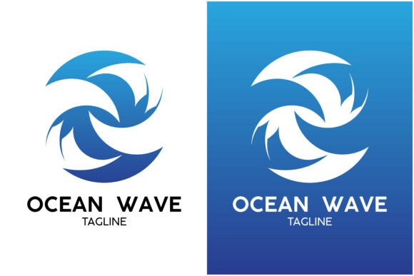 Ocean Logo Vector Icon Design.