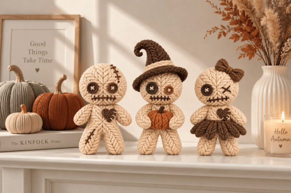 3D Printable Halloween Voodoo Doll STL Collection  3 Spooky Stitched Doll Designs - Image 4