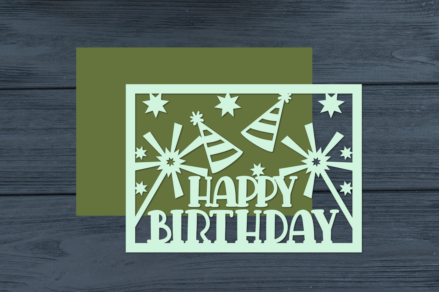 Birthday Papercut Card, Happy Birthday T