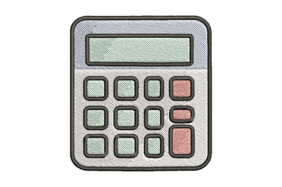 Calculator Embroidery Design