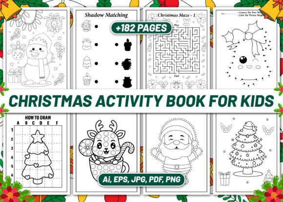 Christmas Activity Book for Kids Vol - 1