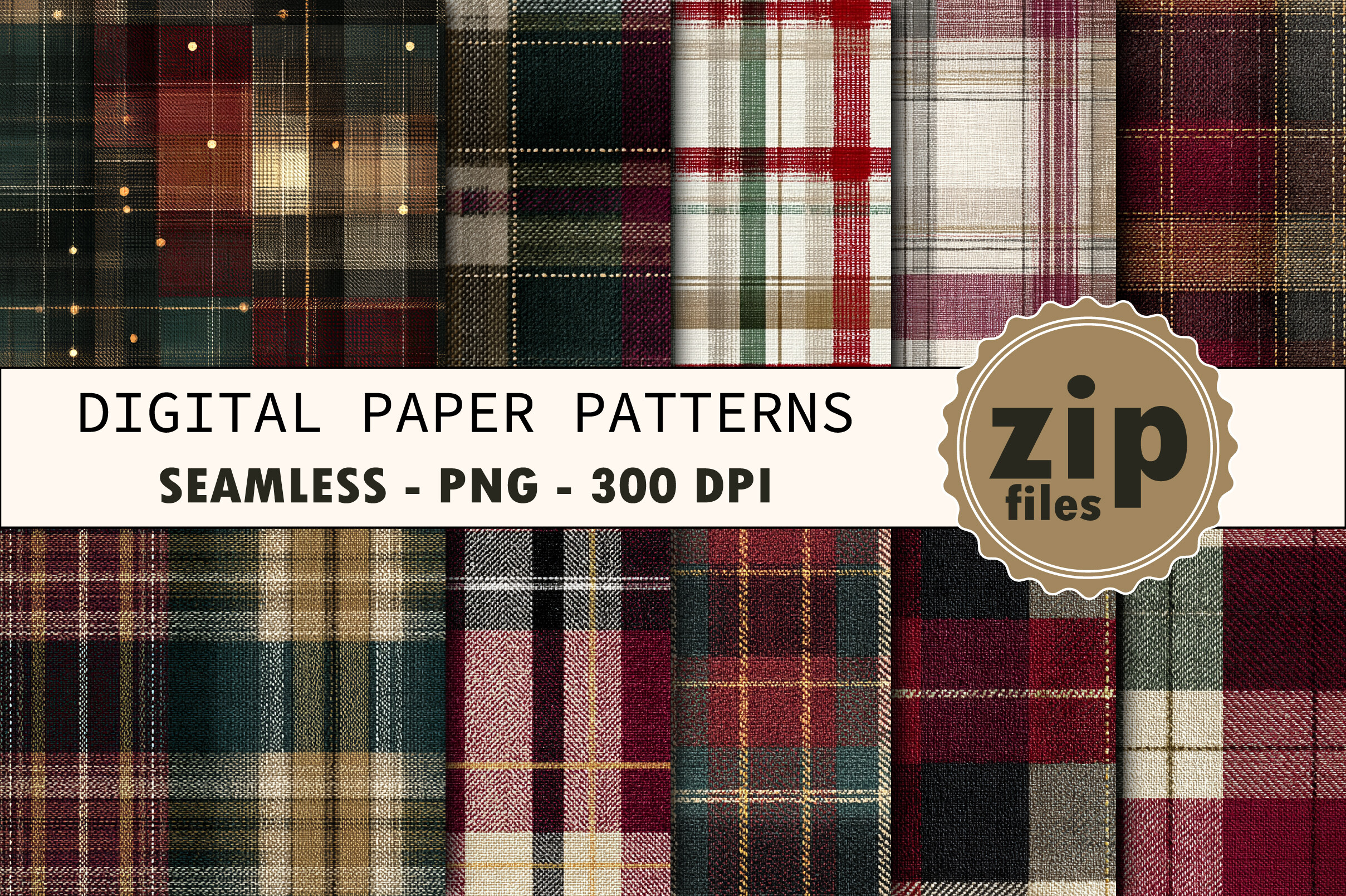 Christmas Tartan Plaid Seamless Pattern