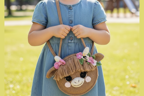 Cow Crochet Bag Pattern PDF
