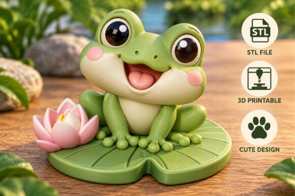 Cute Hippo 3D Print STL – Kawaii Seated Hippo Model for Desk Decor & Gifts - Image 11