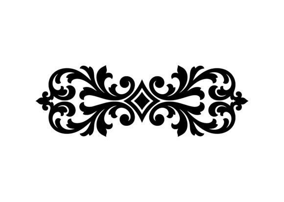 Elegant Arabesque Divider SVG