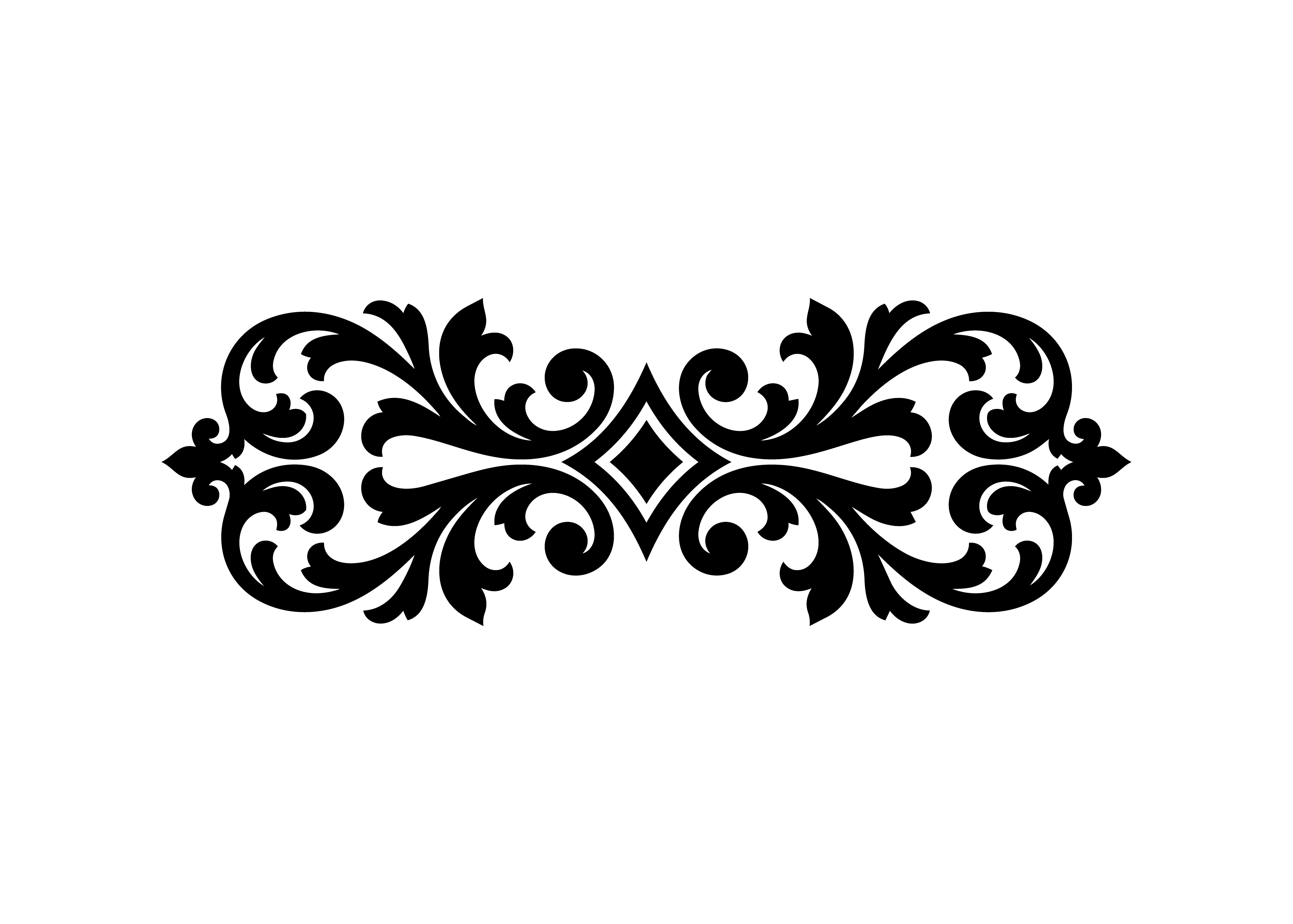 Elegant Arabesque Divider SVG