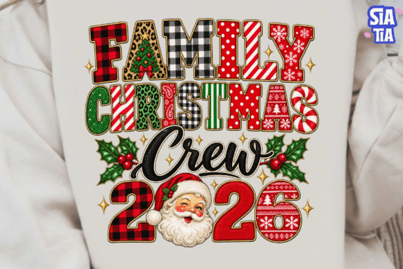 Family Christmas Crew 2026 PNG Shirt