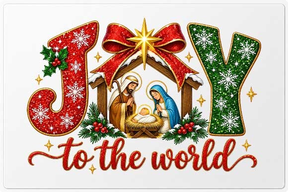 Joy to the World Christmas Nativity
