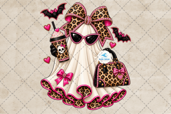 Leopard Ghost Halloween Png