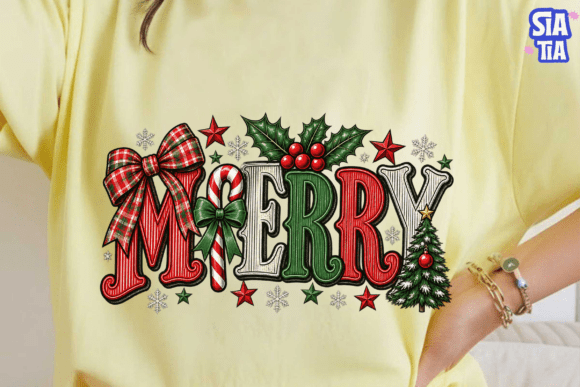 Merry Christmas Holiday PNG Shirt Design