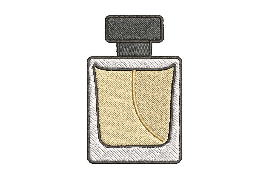 Minimalist Perfume Bottle Embroidery