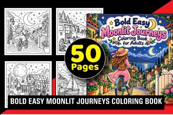 Moonlit Journeys Coloring Book