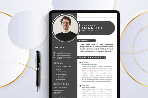 Neutral Canva resume template with warm minimalist styling