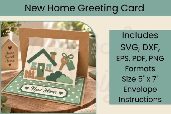 New Home SVG Card