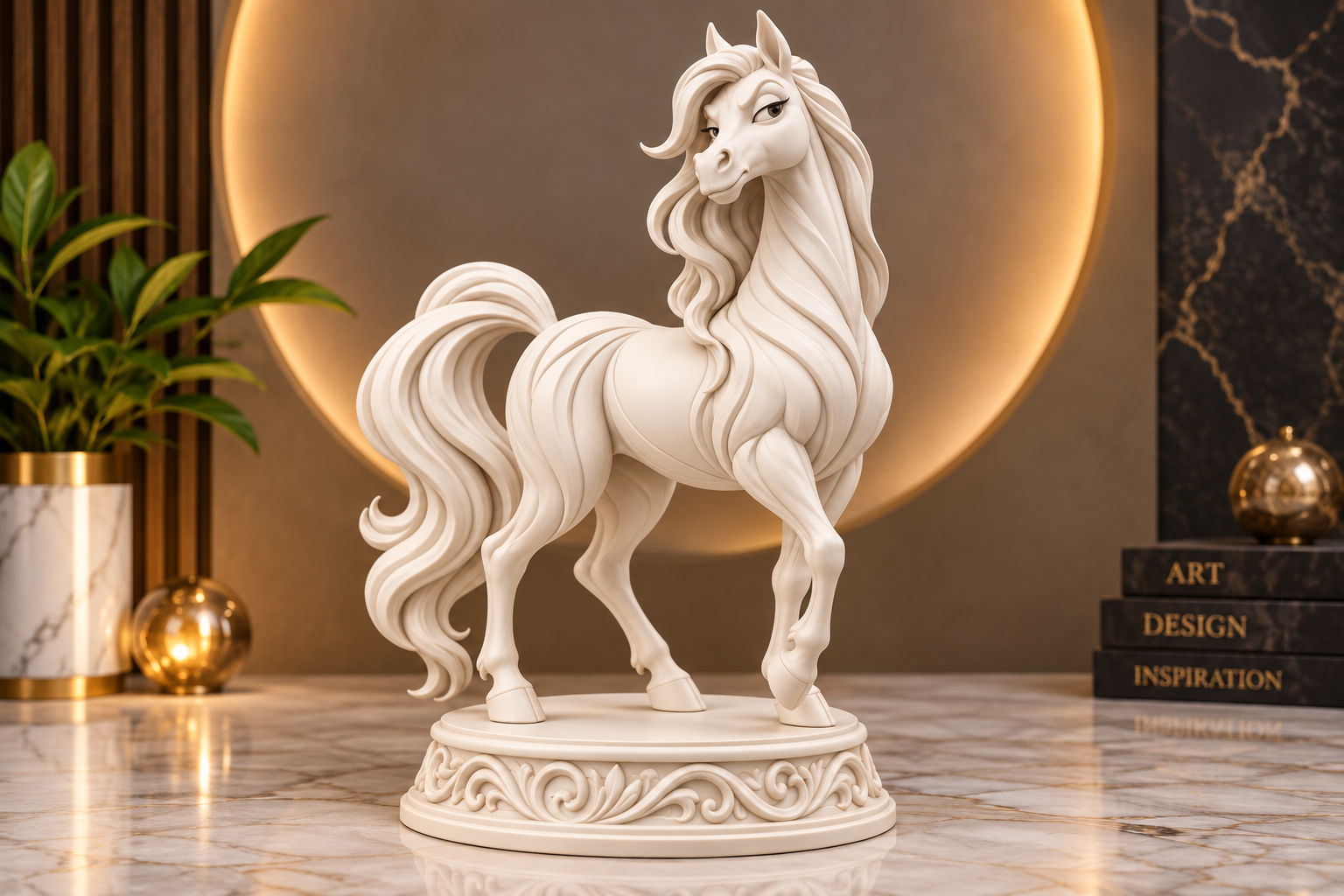 Sarcastic Horse Figurine STL – Funny 3D Printable Farm Animal Model - Image 3