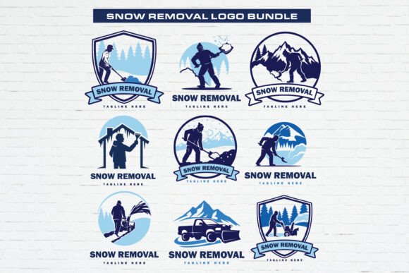 Snow Removal Logo Bundle