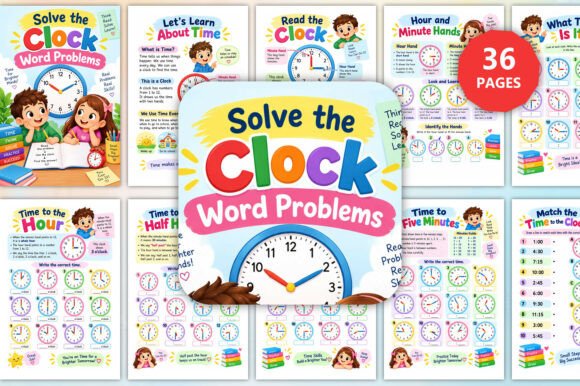 Solve the Clock Word Problems