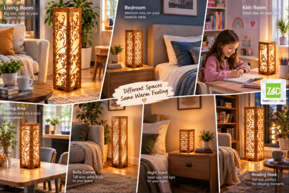 Wood Table Lamps One Design Multi Size