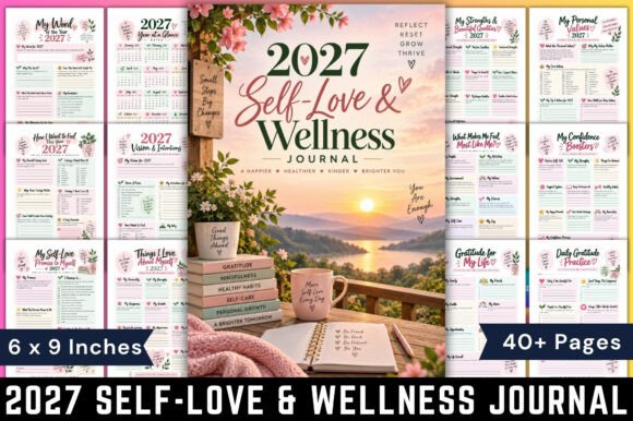 2027 Self-Love & Wellness Journal