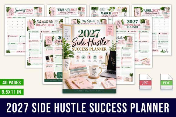 ✨ 2027 Side Hustle Success Planner