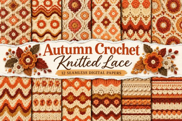 Autumn Crochet Knitted Lace Pattern