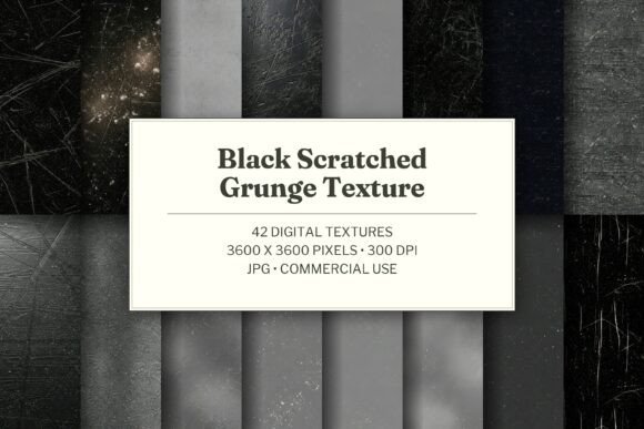 Black Scratched Grunge Texture