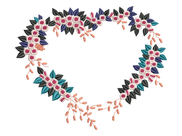 Botanical Blossom Heart Wreath