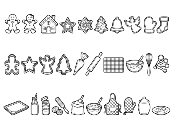 Christmas Baking Gingerbread SVG