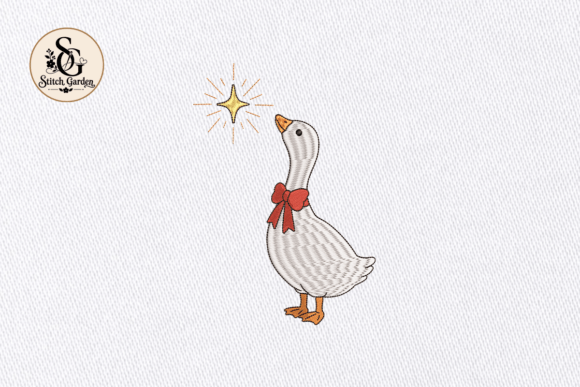 Goose Embroidery Design