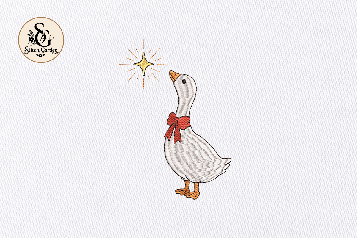 Goose Embroidery Design