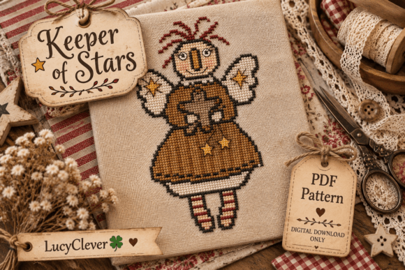 Keeper of Stars Cross Stitch Pattern PDF