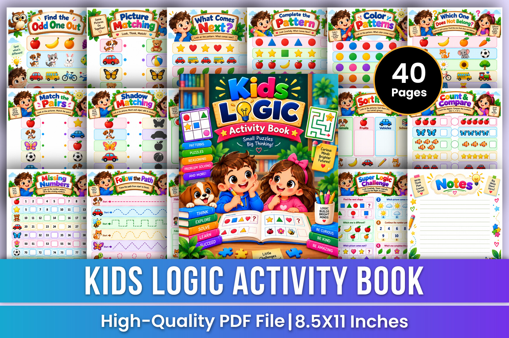 Kids Logic Activity Book | Puzzles Kdp